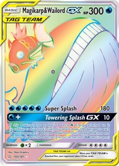 Magikarp & Wailord GX - 183/181 - Secret Rare